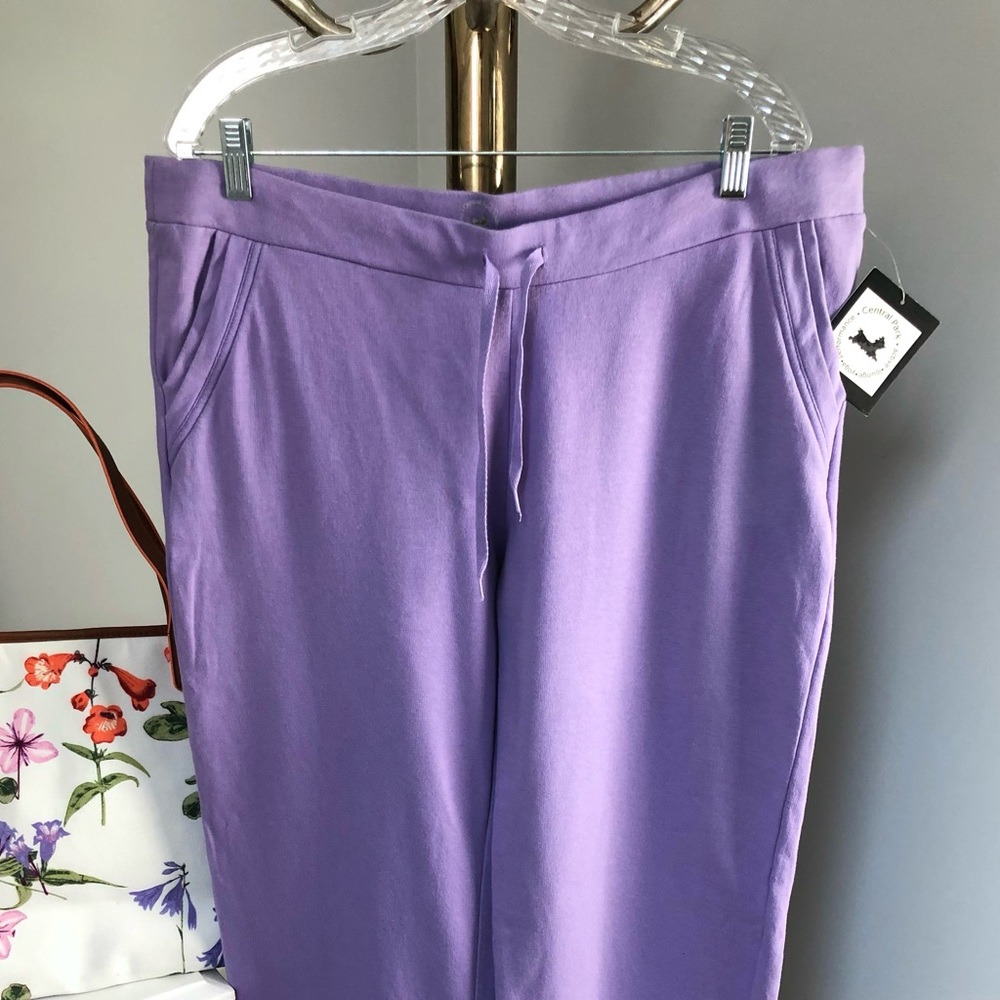 Central Park Lavender Athletic Lounge Stretch Pant Size XL NEW